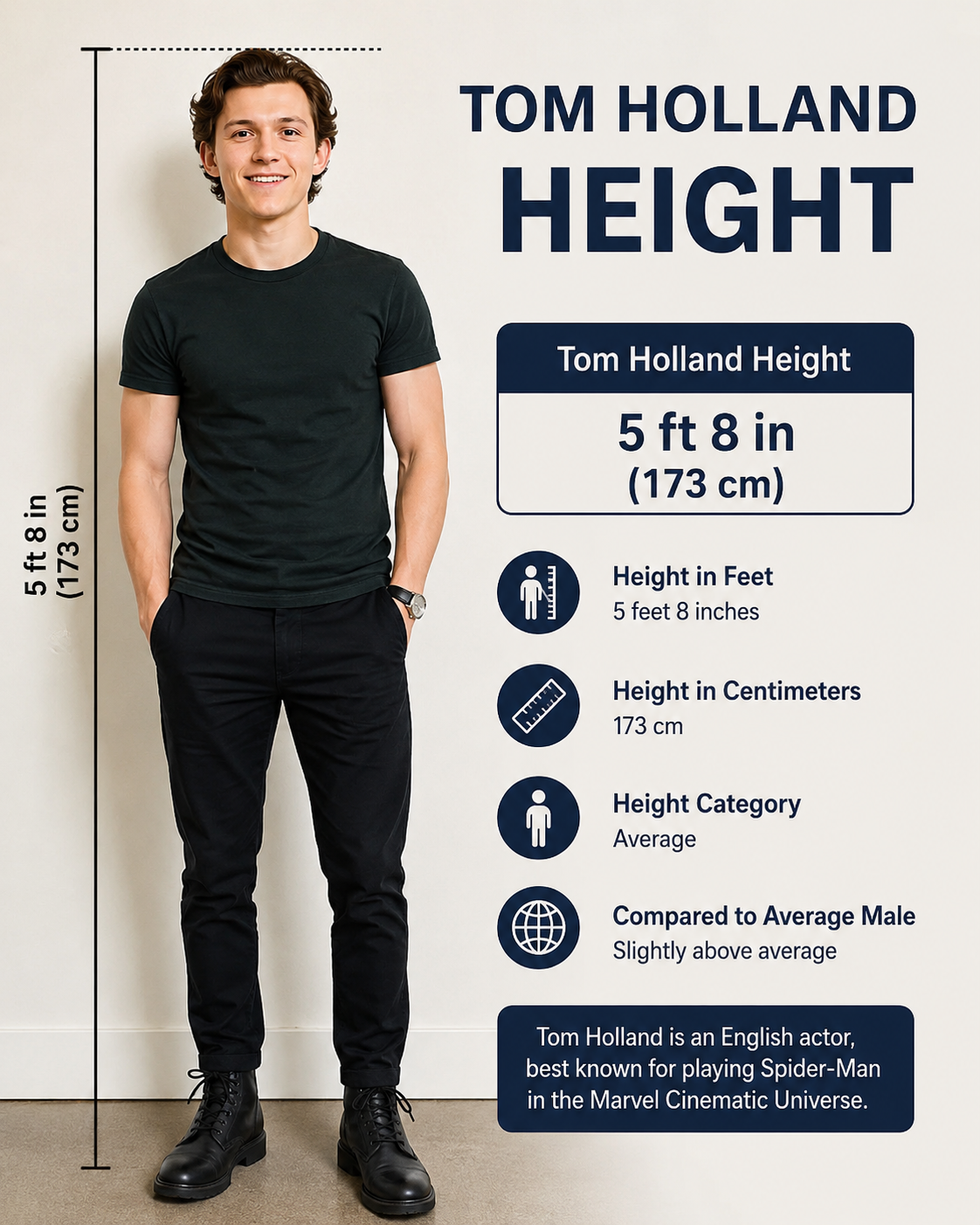 tom holland height