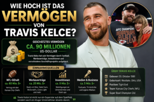 Wie hoch ist das Vermögen von Travis Kelce?